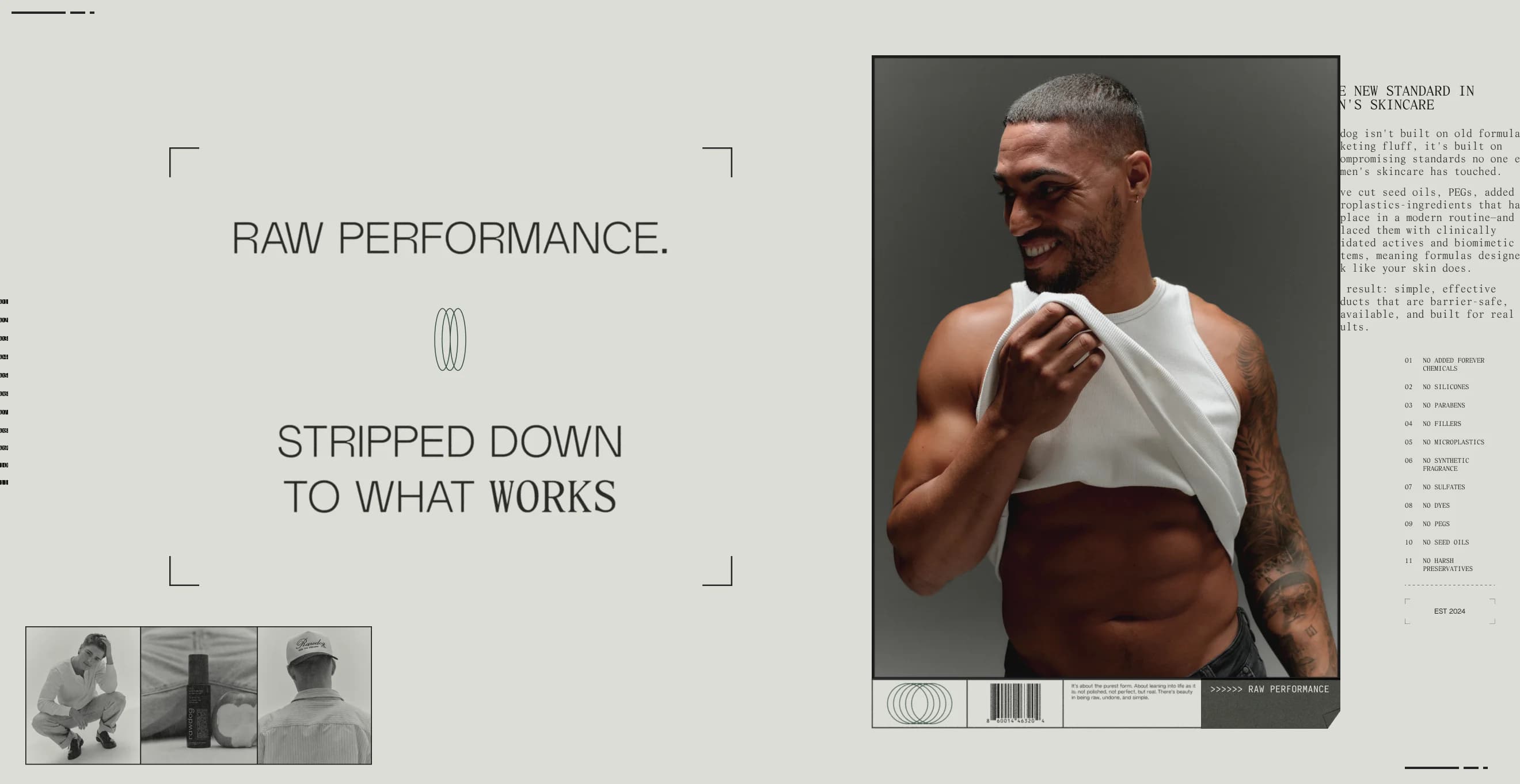 Raw Performance - The New Standard in Men's Skincare
